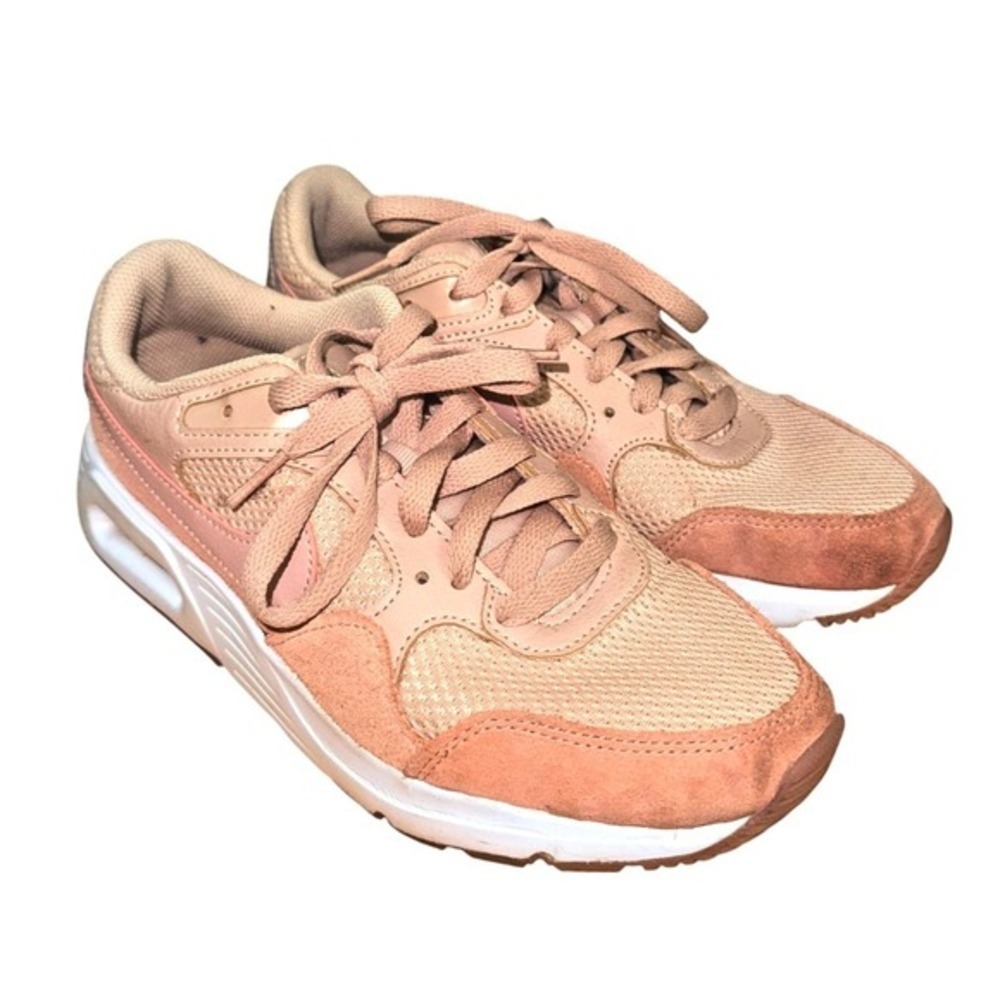 Nike Air Max SC Womens 8 Pre-OwnedSneakers Pink Peach CW4554-201 Suede Athletic